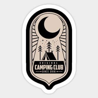 Camping Club Sticker